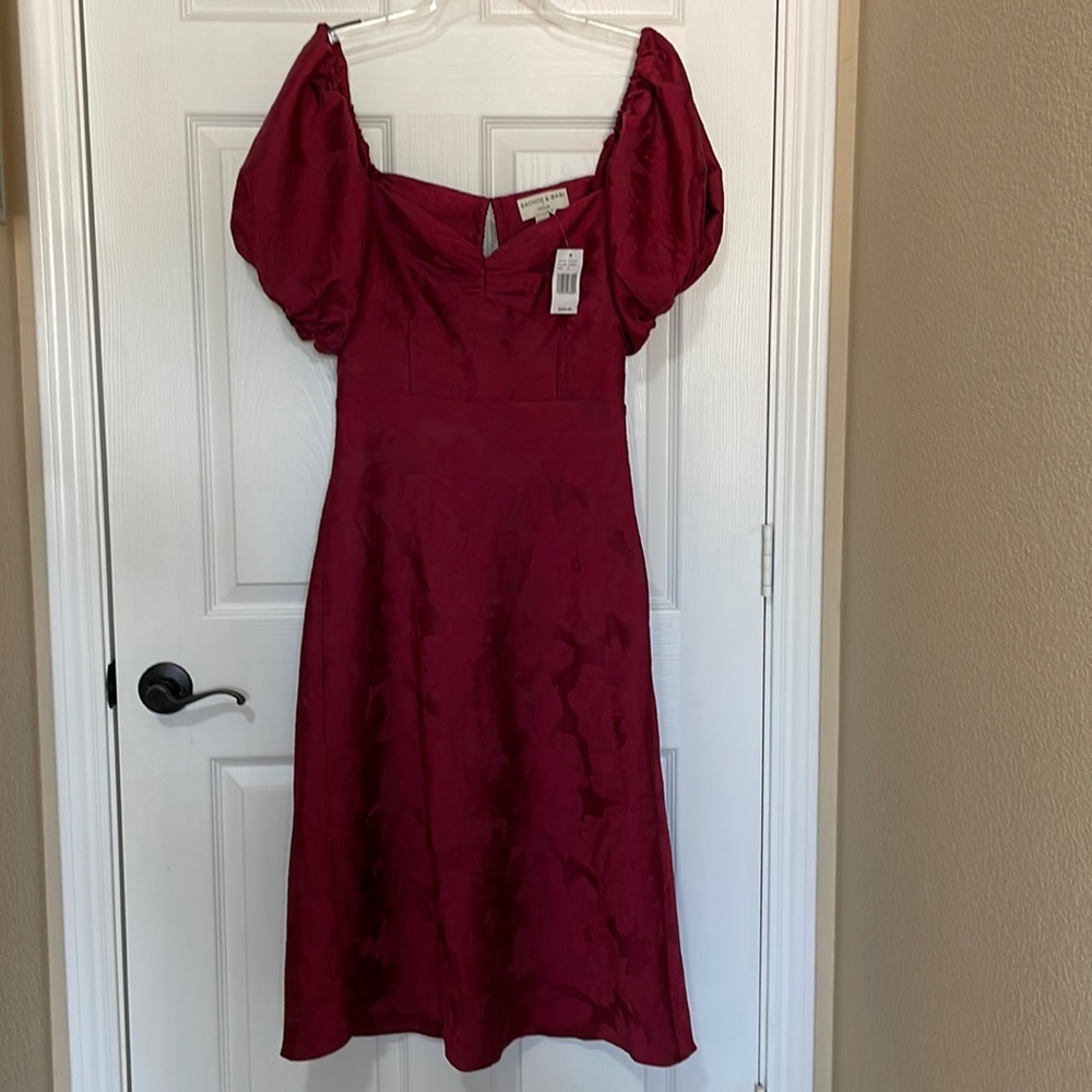 NWT Sachin & Babi Gabby Floral Jacquard Sweetheart Midi Dress - Picture 3 of 9